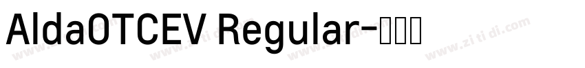 AldaOTCEV Regular字体转换
